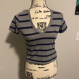 Vans Striped V-neck crop top